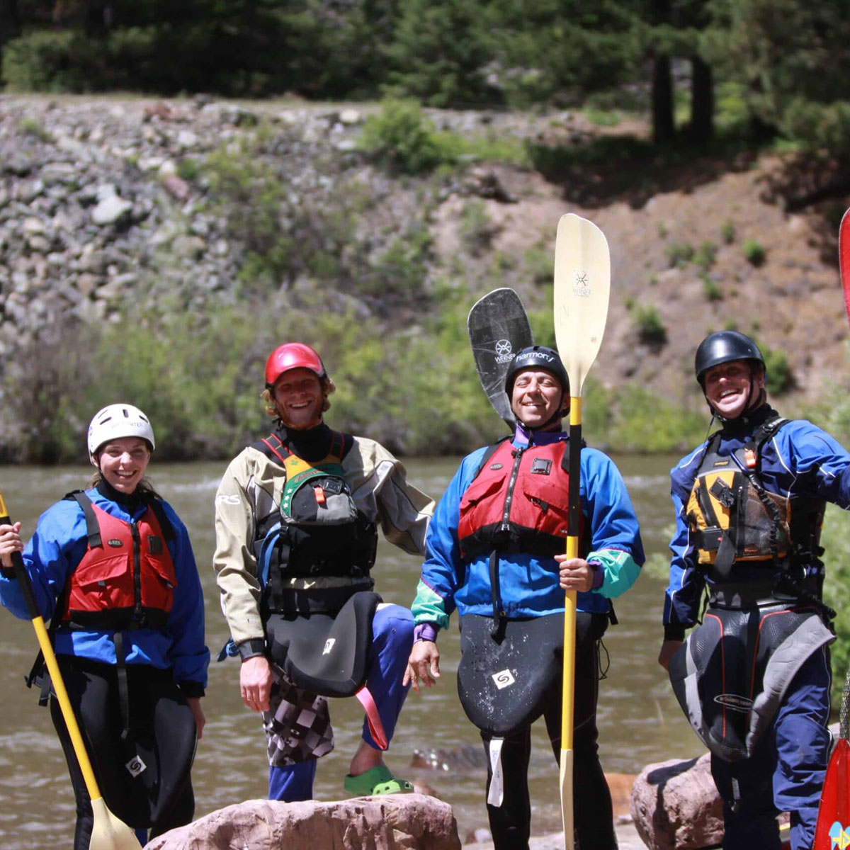 Group of Kayakers on 10000 waves kayak tour