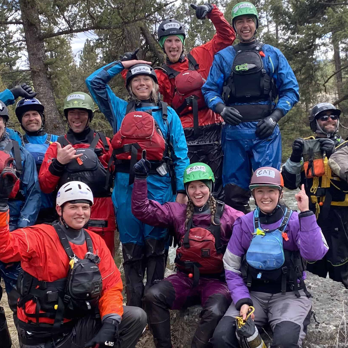 Group of Missoula Whitewater Rafters