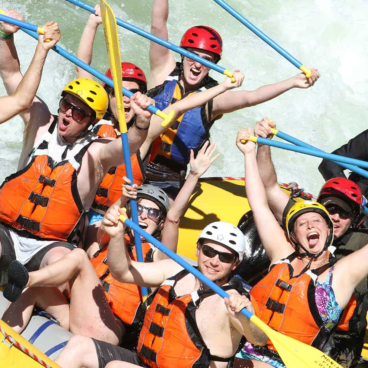 Whitewater rafting near Missoula